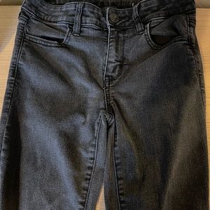 American Eagle Distressed Black Jeggings